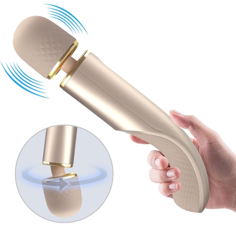 PRETTY LOVE Massageador Ergonómico 7 Vibrações USB Champanhe em silicone supermacio para estimulação