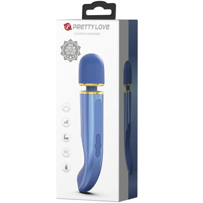 Close-up of the PRETTY LOVE Massageador with 7 Padrões de Vibração, showing its soft silicone texture and ergonomic design.