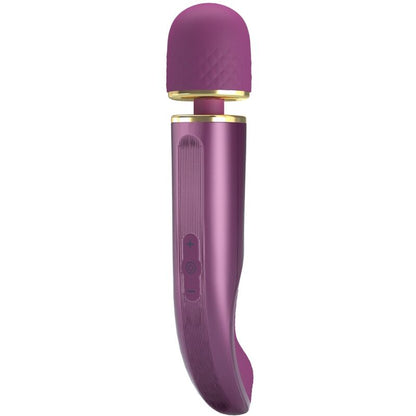 Close-up of the PRETTY LOVE Massageador Pessoal Roxo with 7 Vibration Modes, highlighting its soft silicone head and ergonomic design.