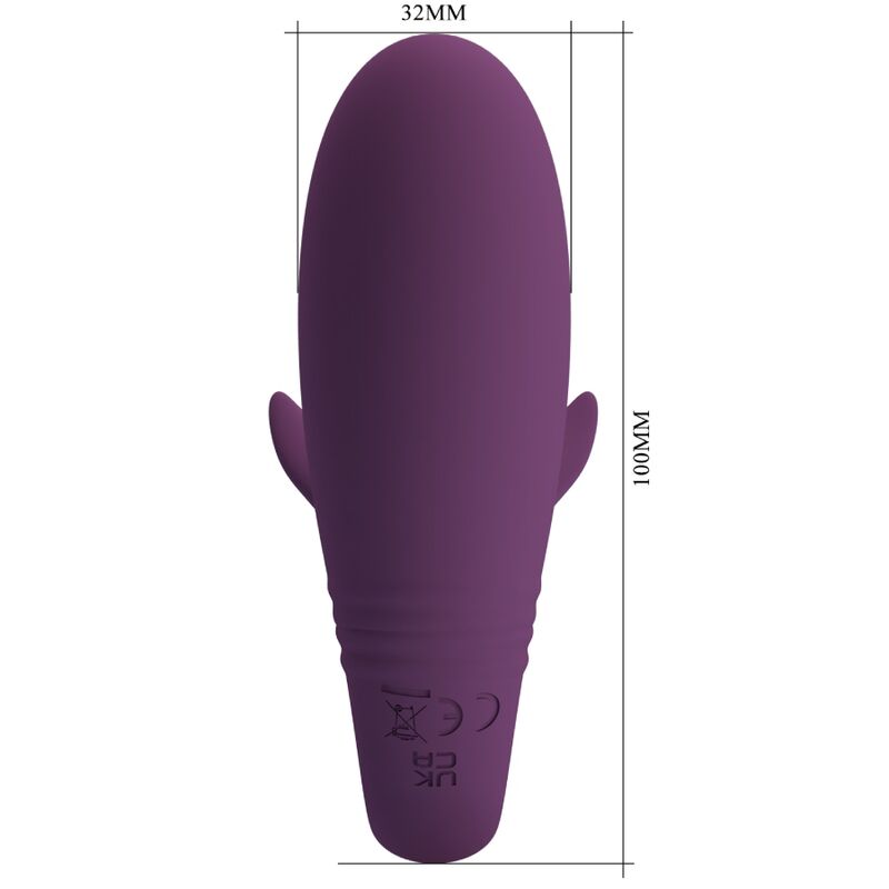 Vibrador PRETTY LOVE Jayleen roxo com controle via APP e remoto.