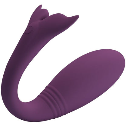 Vibrador PRETTY LOVE Jayleen roxo com controle via APP e remoto.