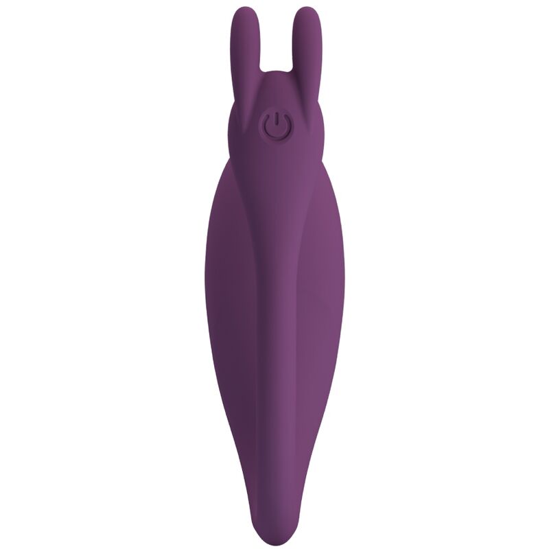 Close-up do Vibrador PRETTY LOVE Catalina App Controle Remoto Roxo, destacando seu design ergonômico e cor.