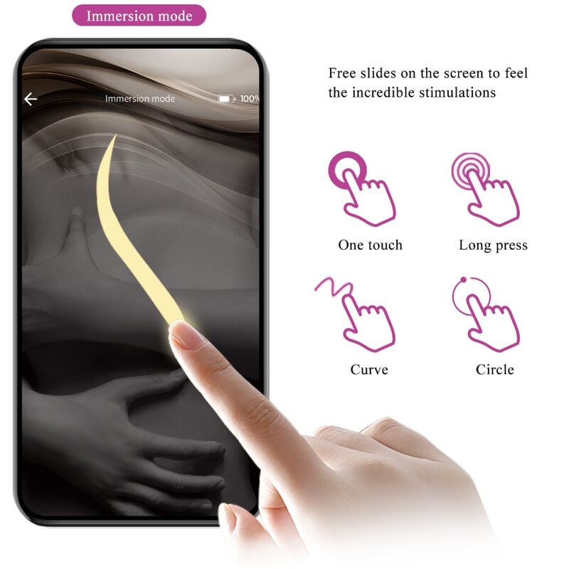 Close-up do Vibrador PRETTY LOVE Catalina App Controle Remoto Roxo, destacando seu design ergonômico e cor.