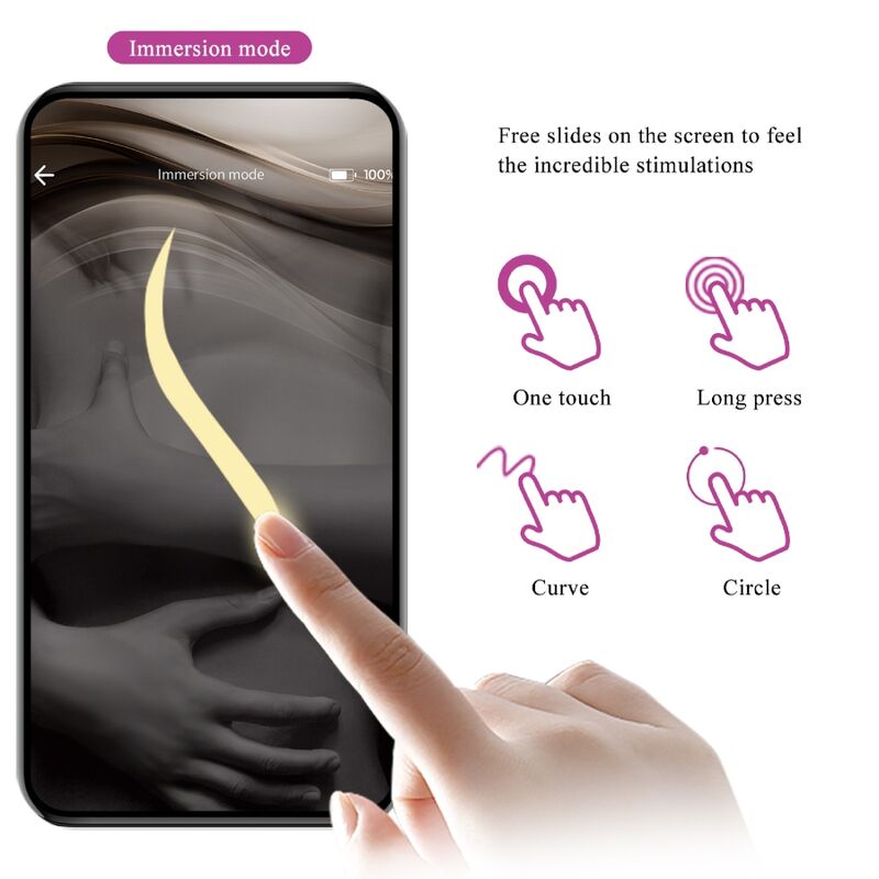Close-up do PRETTY LOVE Plug Anal Jefferson Roxo Controlado por App E-Stim mostrando sua textura e características.