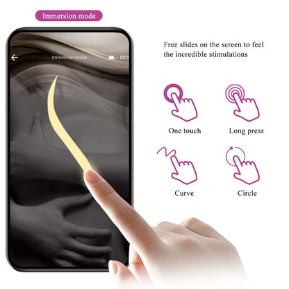 Close-up do PRETTY LOVE Plug Anal Jefferson Roxo Controlado por App E-Stim mostrando sua textura e características.