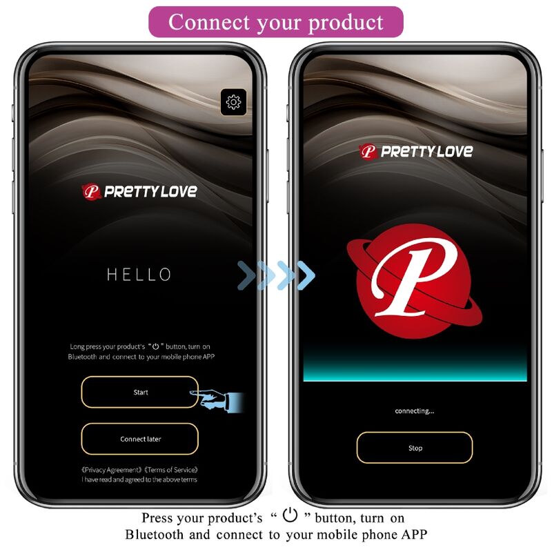 PRETTY LOVE Billy Vibrador para Casais com Controle Remoto e App Roxo