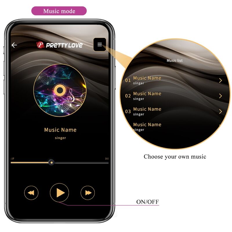 PRETTY LOVE Billy Vibrador para Casais com Controle Remoto e App Roxo