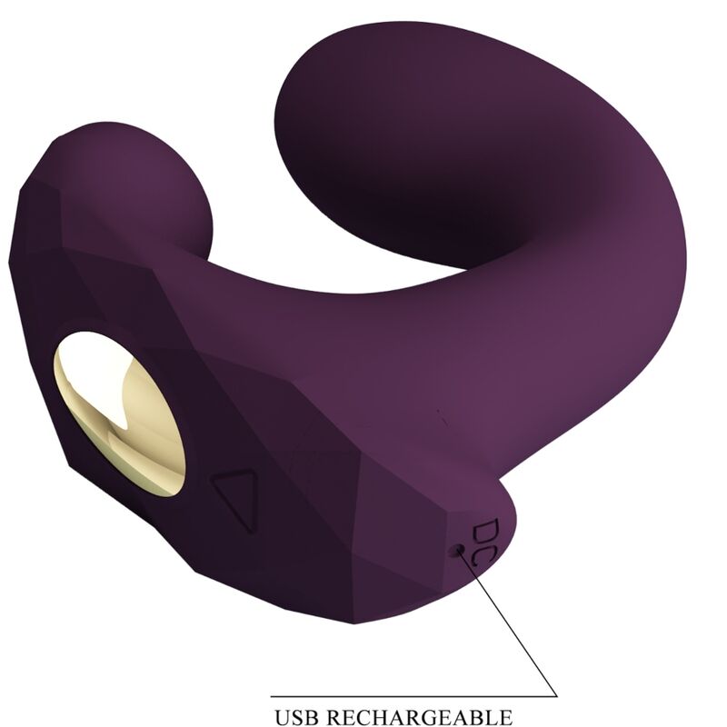 PRETTY LOVE Billy Vibrador para Casais com Controle Remoto e App Roxo
