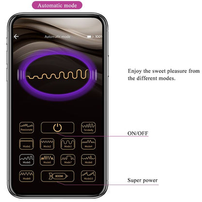 PRETTY LOVE Billy Vibrador para Casais com Controle Remoto e App Roxo