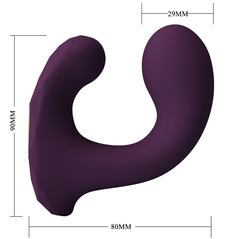 PRETTY LOVE Billy Vibrador para Casais com Controle Remoto e App Roxo