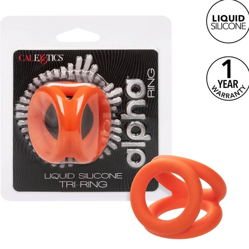 Anel Peniano Triplo Alpha Laranja