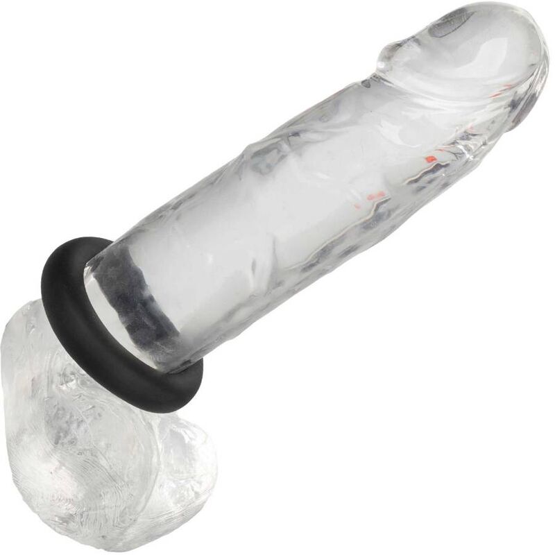 Anel Peniano Prolongador Alpha de Silicone Líquido Preto