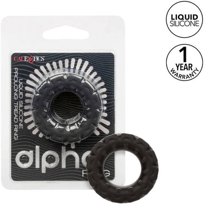Anel Peniano Alpha Prolong Tread Preto