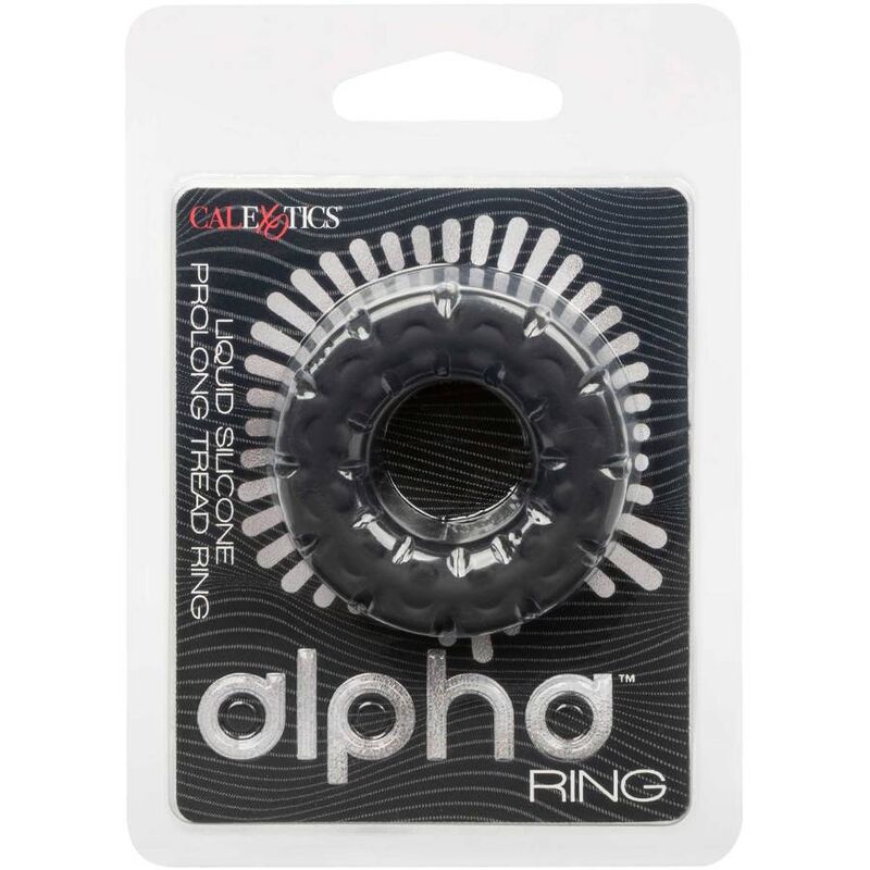 Anel Peniano Alpha Prolong Tread Preto