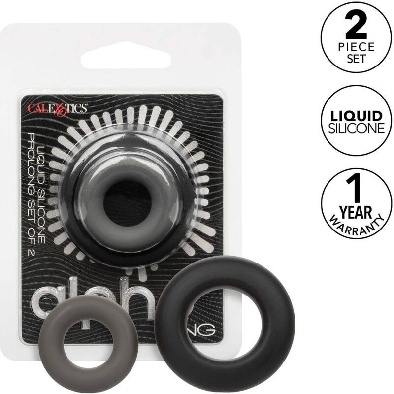 Anéis Penianos Alpha Conjunto Prolong de 2, Cinza