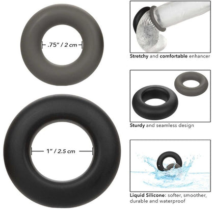 Anéis Penianos Alpha Conjunto Prolong de 2, Cinza