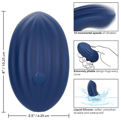 Vibrador Cashmere Velvet Curve Azul