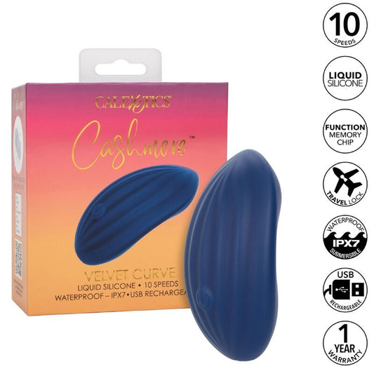 Vibrador Cashmere Velvet Curve Azul