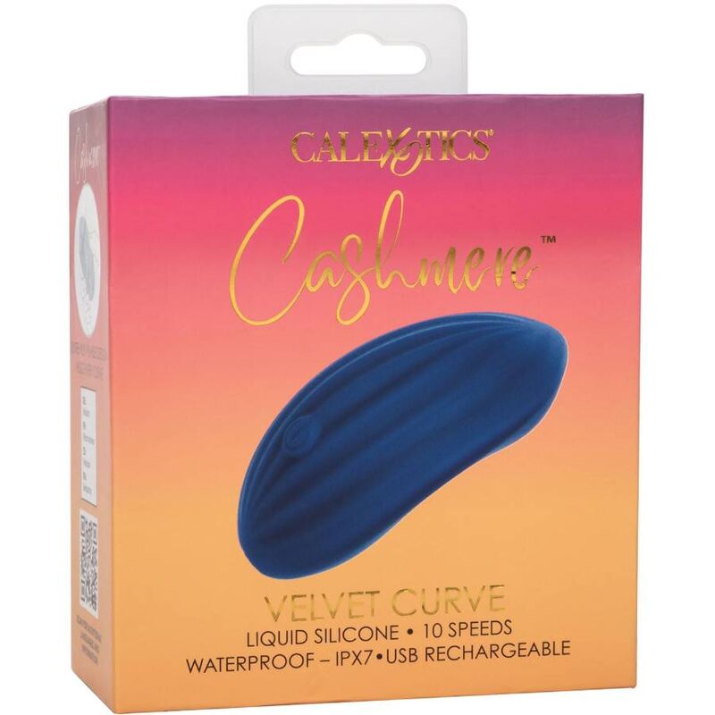 Vibrador Cashmere Velvet Curve Azul