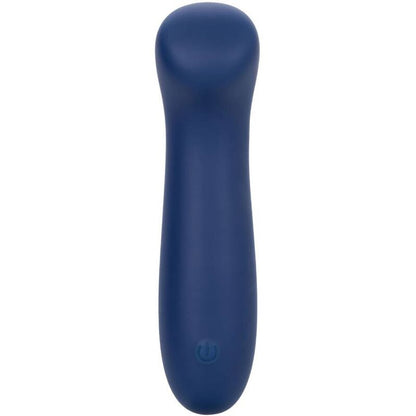 Vibrador Ponto G Cashmere Cetim Azul com Cabeça Plana