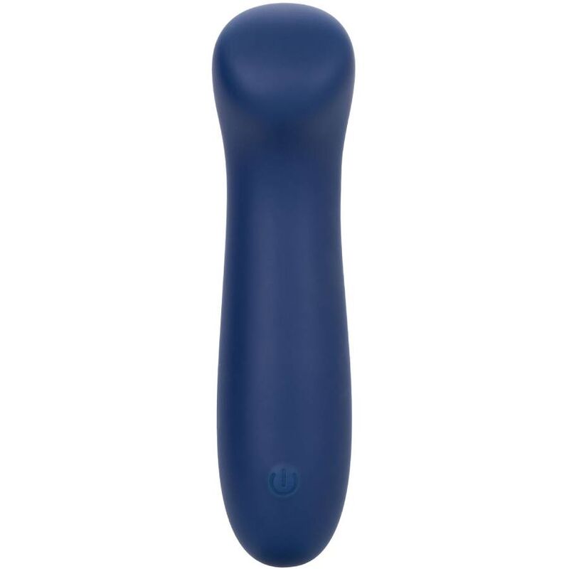 Vibrador Ponto G Cashmere Cetim Azul com Cabeça Plana