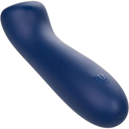 Vibrador Ponto G Cashmere Cetim Azul com Cabeça Plana