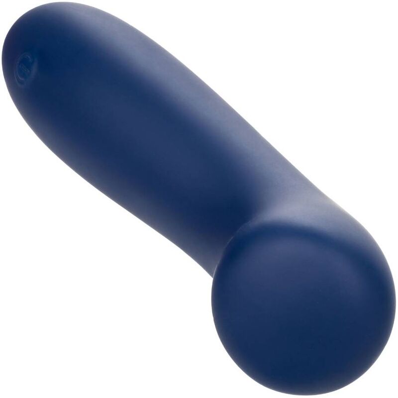 Vibrador Ponto G Cashmere Cetim Azul com Cabeça Plana