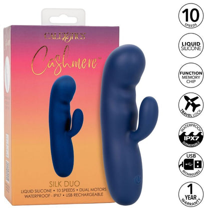 Vibrador Ponto G Cashmere Silk Duo Azul