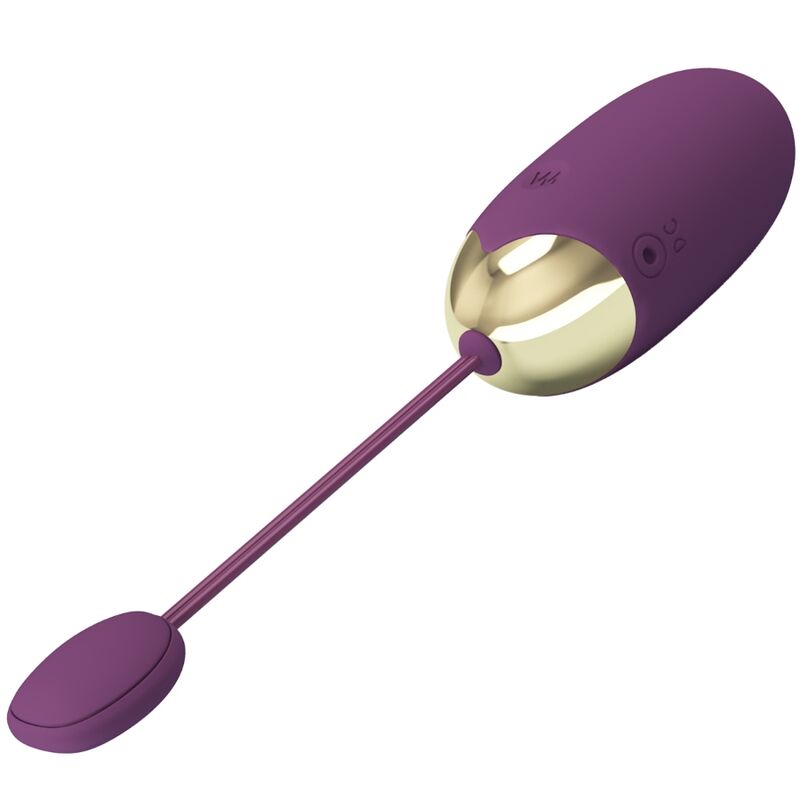 Close-up of the PRETTY LOVE Vibrador Abner APP com Controle Lilás showing its ergonomic design and silicone texture.