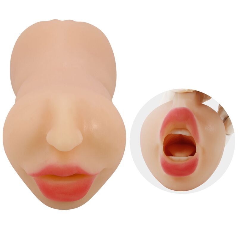 Masturbador Masculino com Canais Duplos e Forma de Vagina