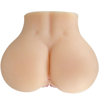 Vibrador Realista de Vagina e Ânus Duplo com Vibrador