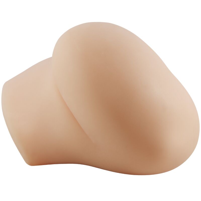 Vibrador Realista Duplo com Vagina e Ânus e Controlo Remoto