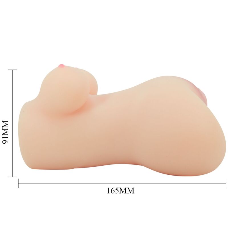 Masturbador Realista Duplo com Vagina e Ânus