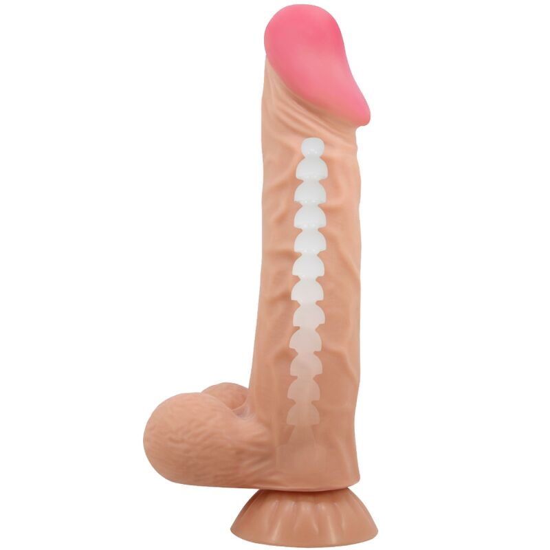 Dildo Pretty Love Realístico Sliding Skin com Ventosa de 24 CM