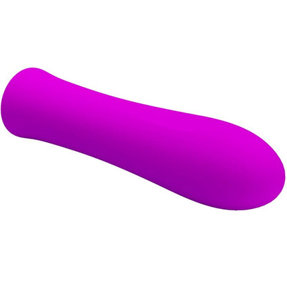 Vibrador Pretty Love Alfreda de silicone violeta com 12 funções de vibração e design compacto