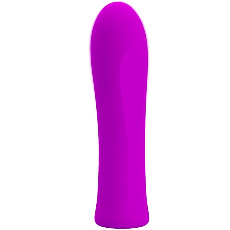 Vibrador Pretty Love Alfreda de silicone violeta com 12 funções de vibração e design compacto