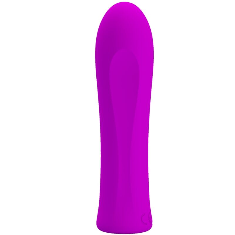 Vibrador Pretty Love Alfreda de silicone violeta com 12 funções de vibração e design compacto