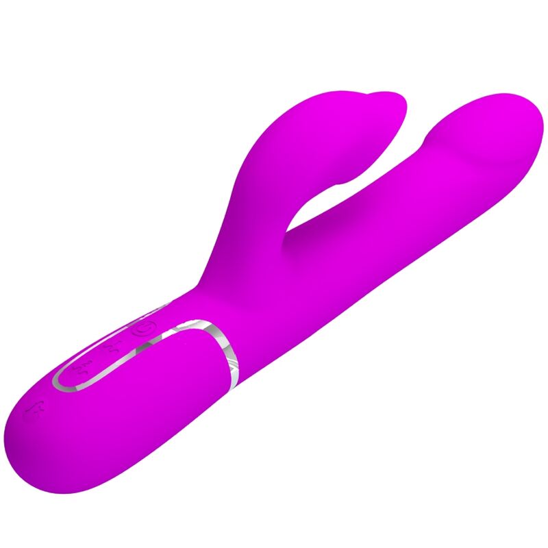 Vibrador Coelho PRETTY LOVE Pérolas Violeta para estimulação clitoriana e ponto G.