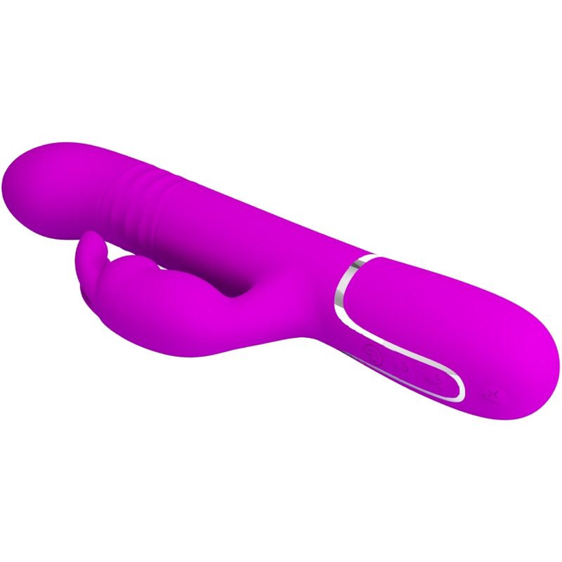 Vibrador Pretty Love Coelho com Pérolas Rotativas e Dupla Estimulação Violeta