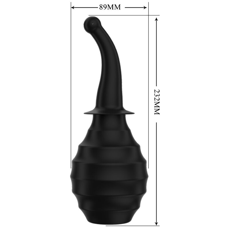 MR PLAY Ducha Anal Super Power Preta Grande Capacidade para higiene íntima.