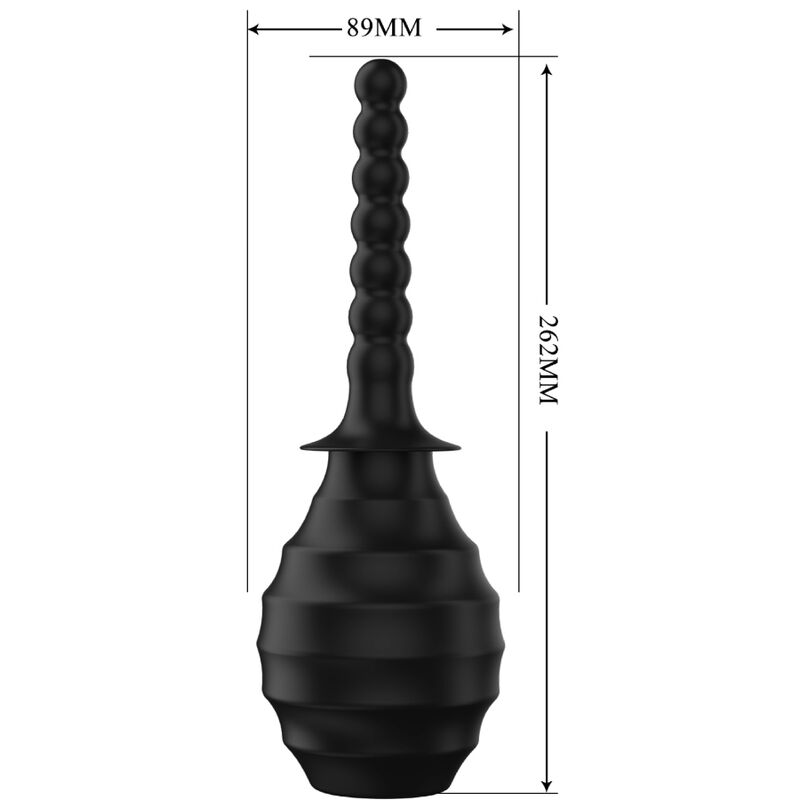 Plugue anal vibrador MR PLAY com controle remoto preto, mostrando design ergonómico e material de silicone.