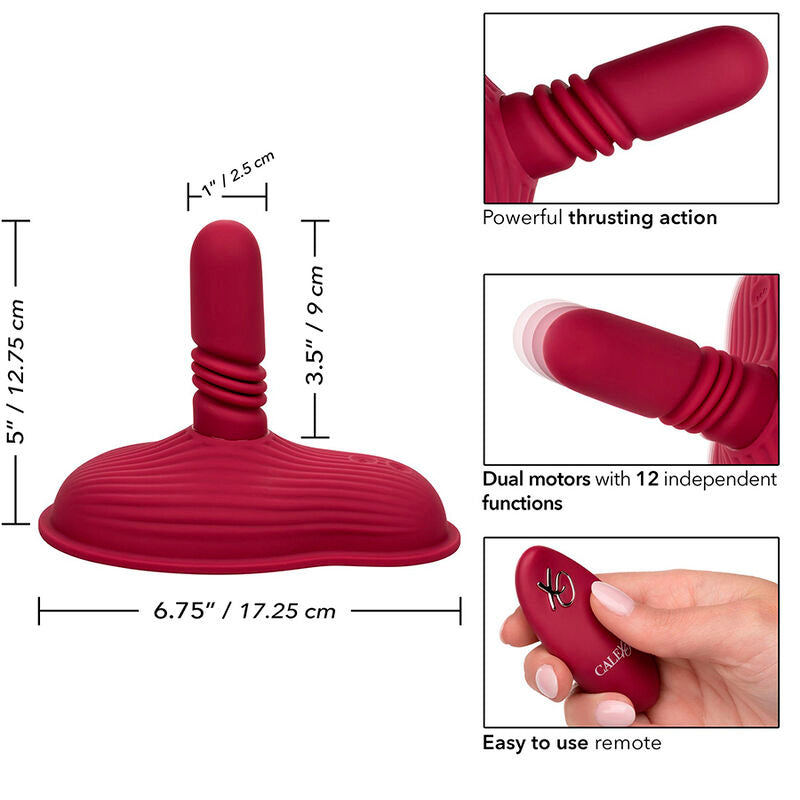 Massageador de Impulso e Vibração com Controle Remoto e Motores Duplos