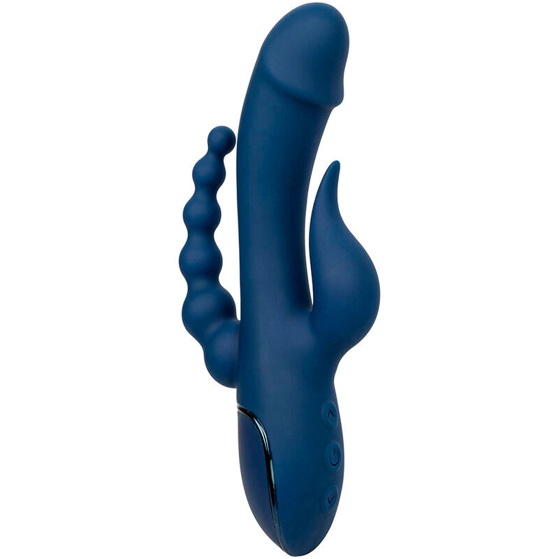 Vibrador de Tripla Estimulação Orgasm Azul