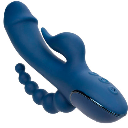 Vibrador de Tripla Estimulação Orgasm Azul