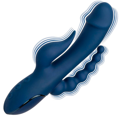 Vibrador de Tripla Estimulação Orgasm Azul