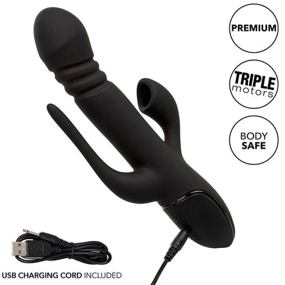 Vibrador Triplo Euphoria Preto