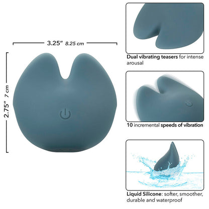 Vibrador Duplo Mod Curve Azul