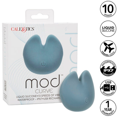 Vibrador Duplo Mod Curve Azul