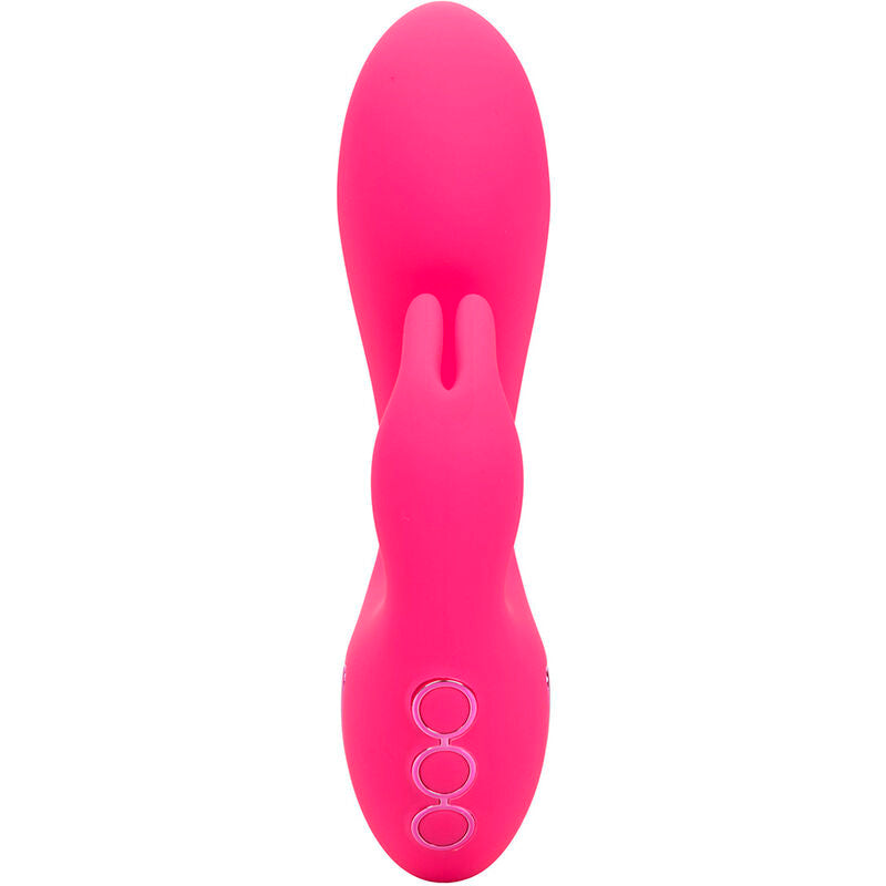 Vibrador Coelho Sunshine Fúcsia com Estimulador Clitoriano e 10 Funções
