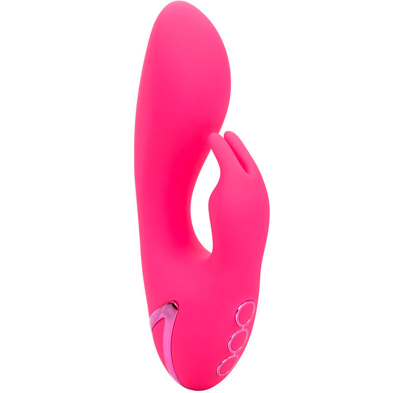 Vibrador Coelho Sunshine Fúcsia com Estimulador Clitoriano e 10 Funções
